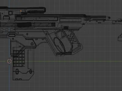 futuristic firearms 3D model