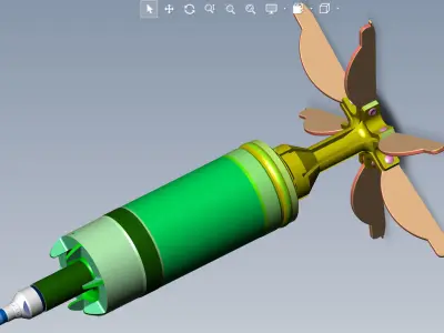 Artillery cumulative antitank projectile of 122mm Stand model 3D model