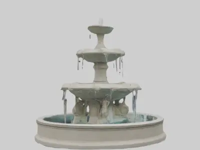 Fountain Model Low-poly 3D model
