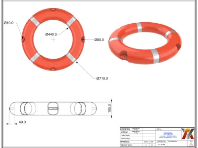 Life Ring Buoy 3D print model