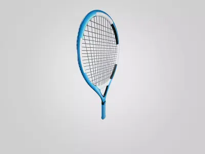 Generic Sports Racket - Low Poly Game Ready 3D Model Free low-poly 3D model