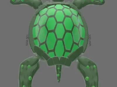 turtle articulated 3D print model