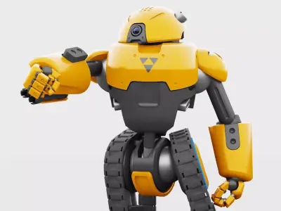 MILITARY BOT C-3000  RIGGED 3D model
