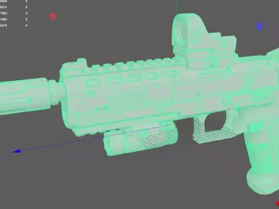 Pistol 3D model 3