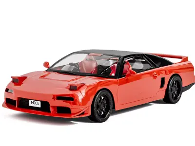 Modern Sports Car 3D Model 3D model