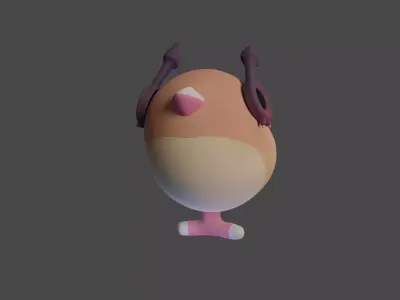 Bird Game Model 12 Low-poly 3D model