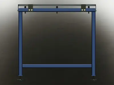 Precision Surface Plates with Stand 3D model