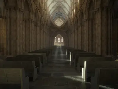 Cathedral Interior 3D model