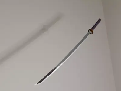 Samurai Sword Katana - Tachi Low-poly 3D model