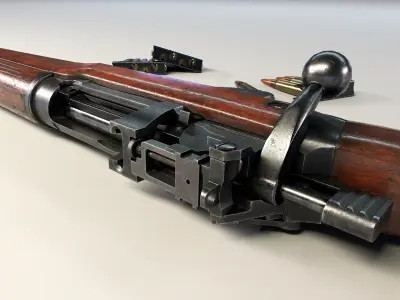 Lee-Enfield N4 Mk 1 Low-poly 3D model