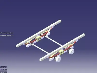 Trailer axle for Tikitrailer Free 3D model