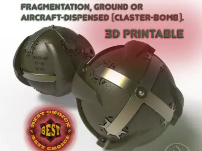 POM1 Russian landmine for remote installation  3D printable 3D model