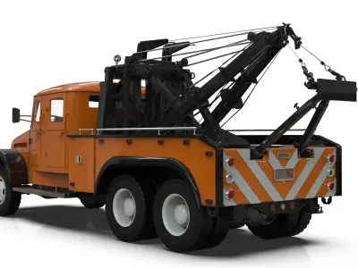 Tatra 141 Heavy Hauler with Holmes 850 Wrecker System 3D print model