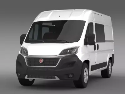 Fiat Ducato Combi Van 2015 3D model