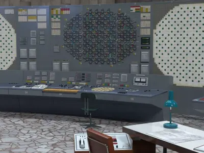 Chernobyl control room Unit 4 3D model