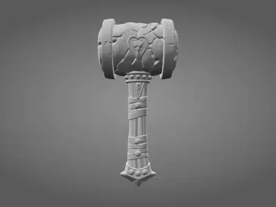 Stylized Lava Magma Warhammer 3D model