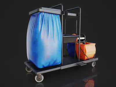Cleaning Set Low-poly 3D model
