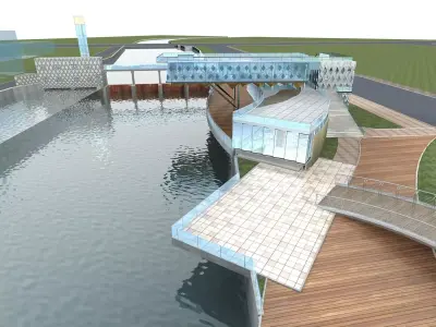 Hotel Building 3D model 104