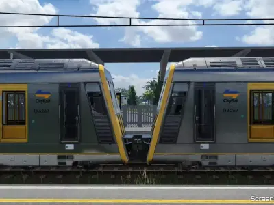 Sydney Trains Tangara T-set Double Decker Train Low-poly 3D model