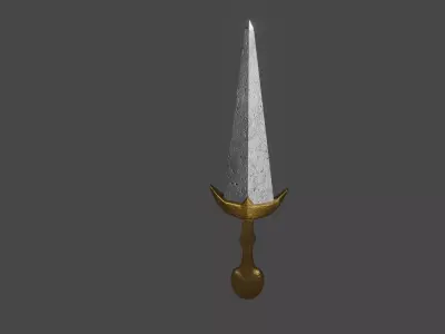 Sword gold Free 3D model
