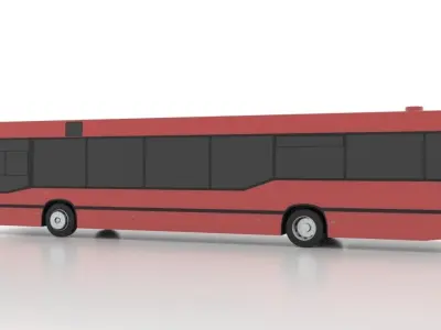 Mercedes-Benz O405NL Low Low-poly 3D model
