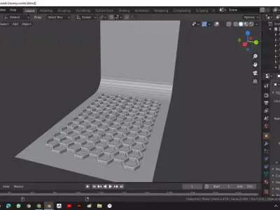 Honeycomb floor 3D model