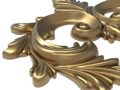 decorative pattern ready for 3D printing 3D model