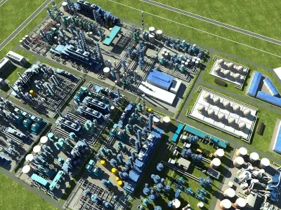Petrochemical Industry 2 3D model