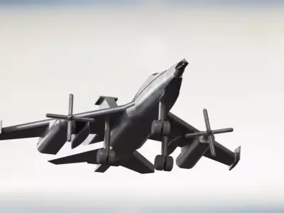 Jet Fighter Prototype  3D model