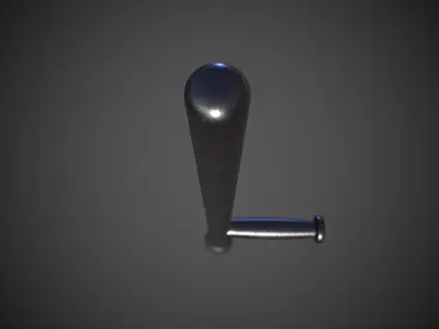 Police Baton Low-poly 3D model