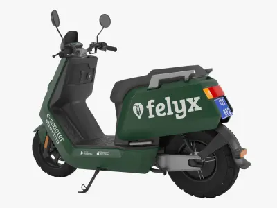 Electric Scooter Felyx Low-poly 3D model