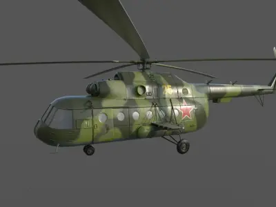 Soviet-Russian helicopter Mi-8 3D model