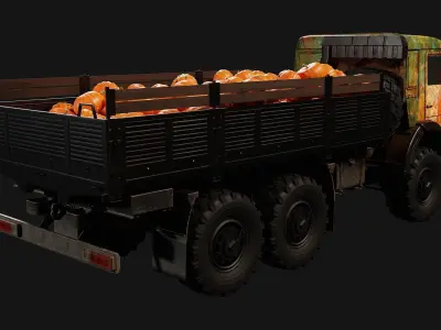 Military truck Low-poly 3D model from CGTrader - Low-poly