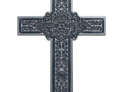 2 Christian Cross V 09 3D model