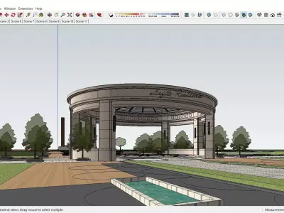 Sketchup Landscape Park J8 3D model