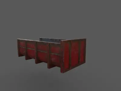 truck wagon Low-poly 3D model