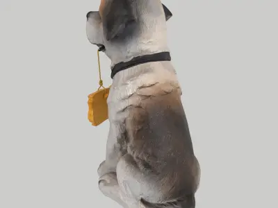 Dog statue 3D model