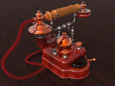 Classic phone 3 3D model