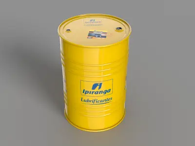 Realistic Ipiranga Barrel 3D Model Low-poly 3D model