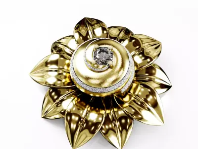 Earning jewelry 3D model