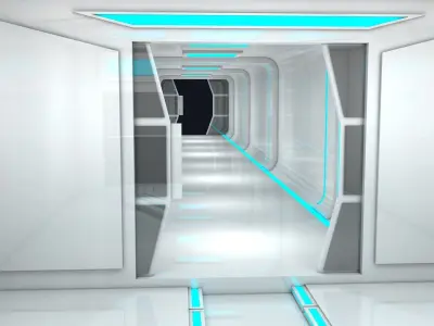  Sci Fi Room Low-poly 3D model purchase