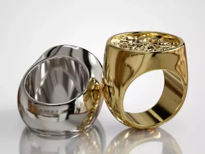 Sixteenth Century Silver Calatrava Ring  3D print model