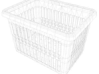 Plastic Basket 3D model