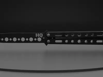 Knife for training Free low-poly 3D model