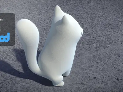 Cartoon Fox 3D model buy