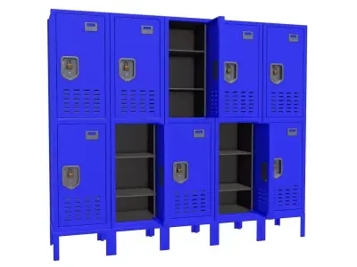 chool Gym Locker 3D model