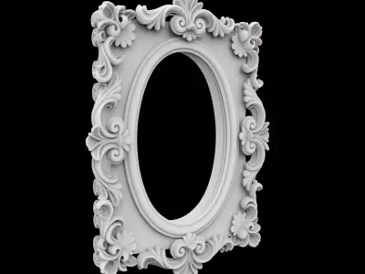 Baroque Carved Picture 3D Print Model 3D print model