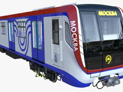 Moscow metro and Ivolga train 3D Model Pack