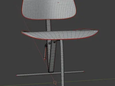 Eames- Tilt back chair 3D model