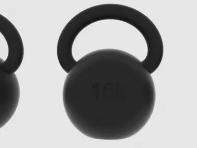 Kettlebells plastic earring hooks Free 3D model